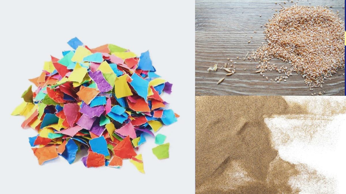 Обрезки бумаги, песок, крупа все это останется на полу после игр и занятий 