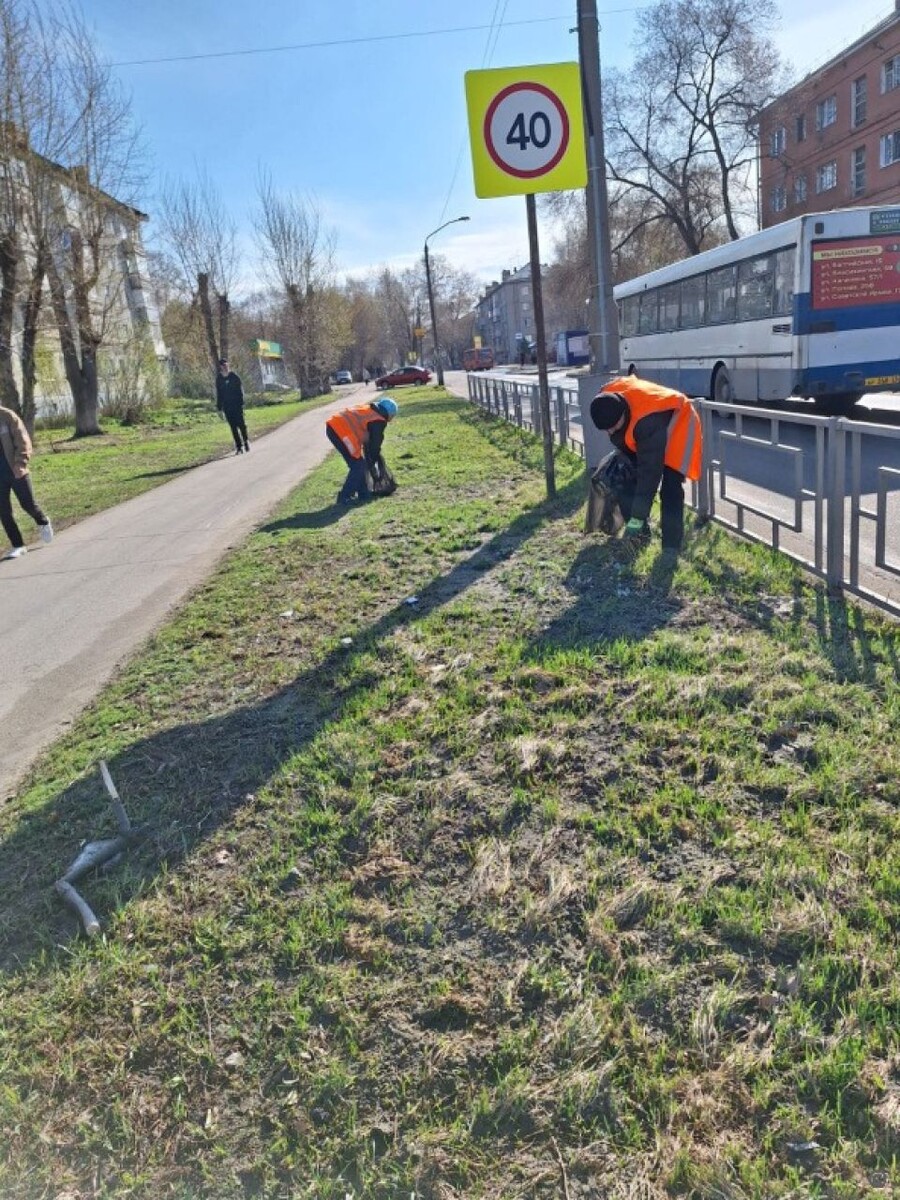    Уборка улиц Барнаула. Источник: barnaul.org