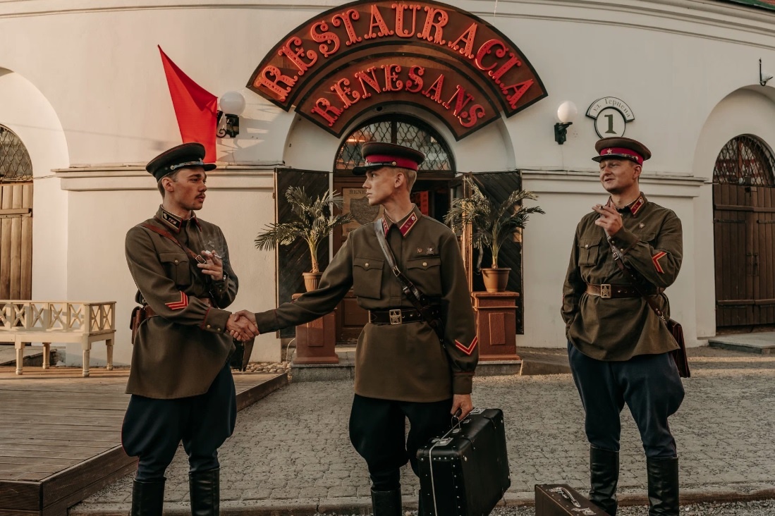 Кадр со съемок «В списках не значился»