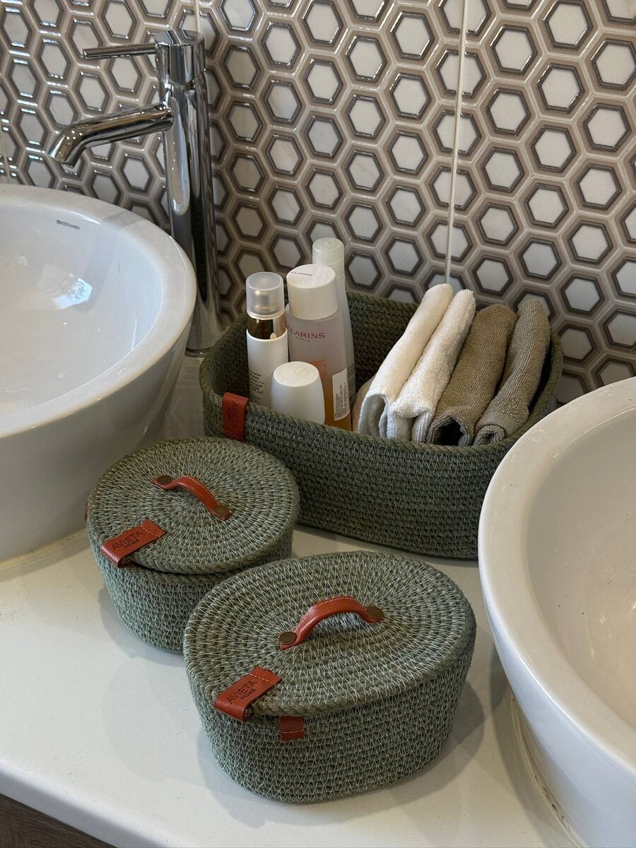 Набор из 3х корзин, представлен в четырех цветах