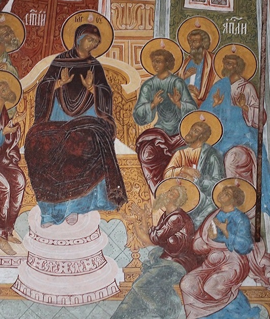 Сошествие Святого Духа. 17 в. Храм Спаса Нерукотворного в Сенях. Ярославль.