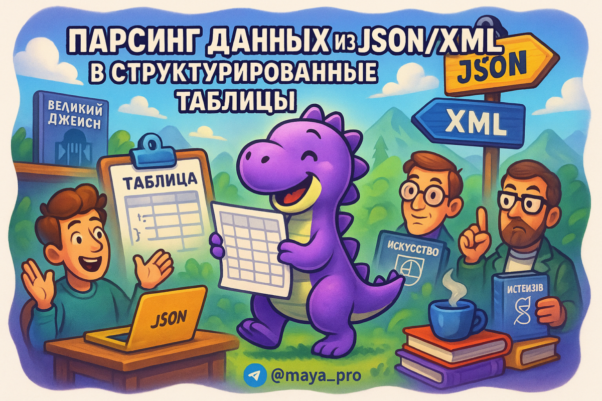    Парсинг данных с Make.com: как быстро превратить JSON и XML в таблицу и избежать головной боли бизнеса Артур Хорошев