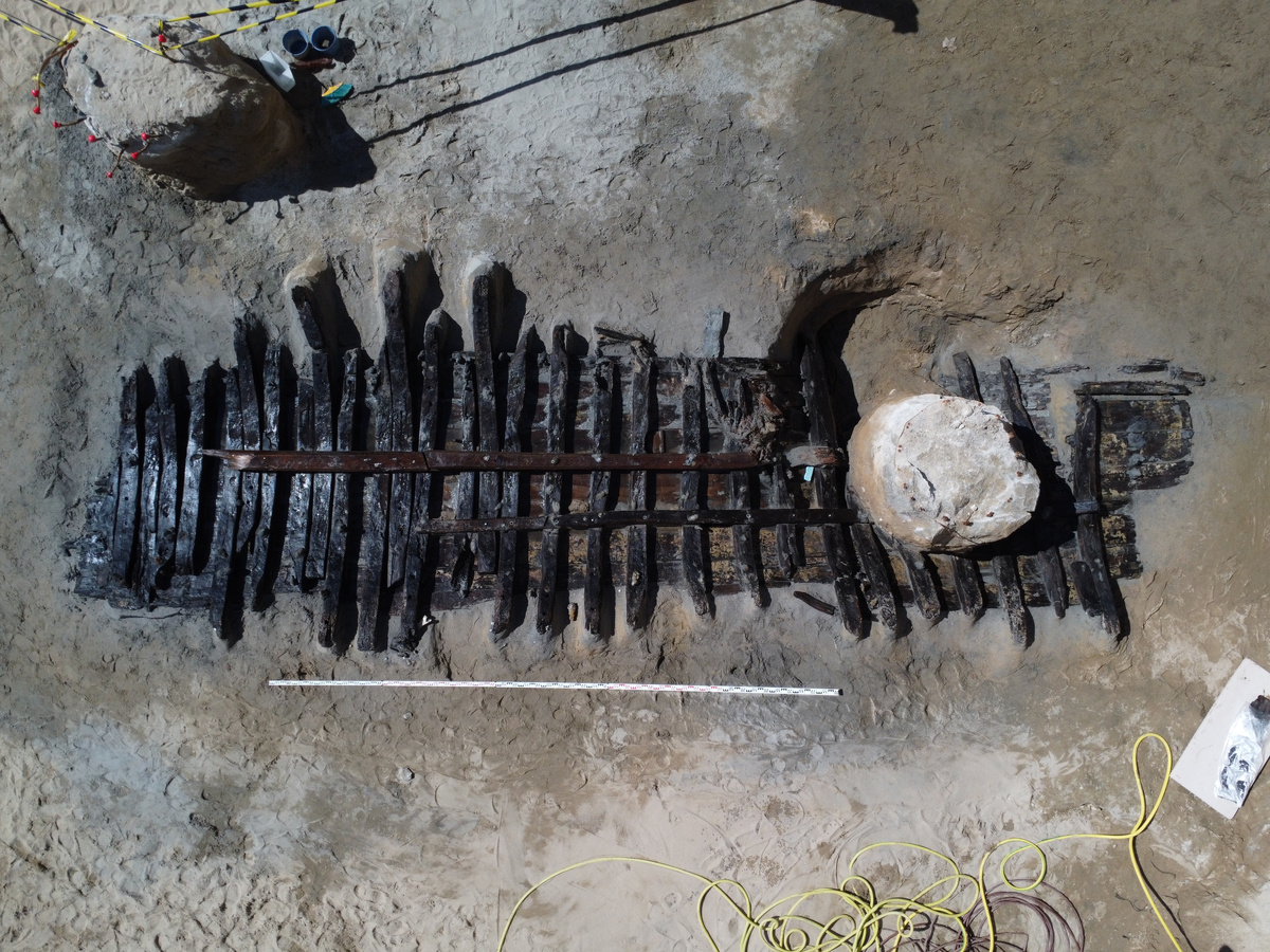 Средневековый корабль найденный в Барселоне