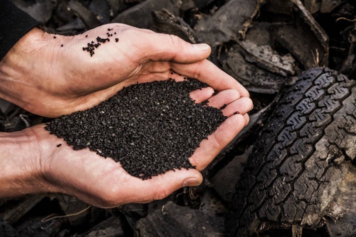 Шинная резиновая крошка