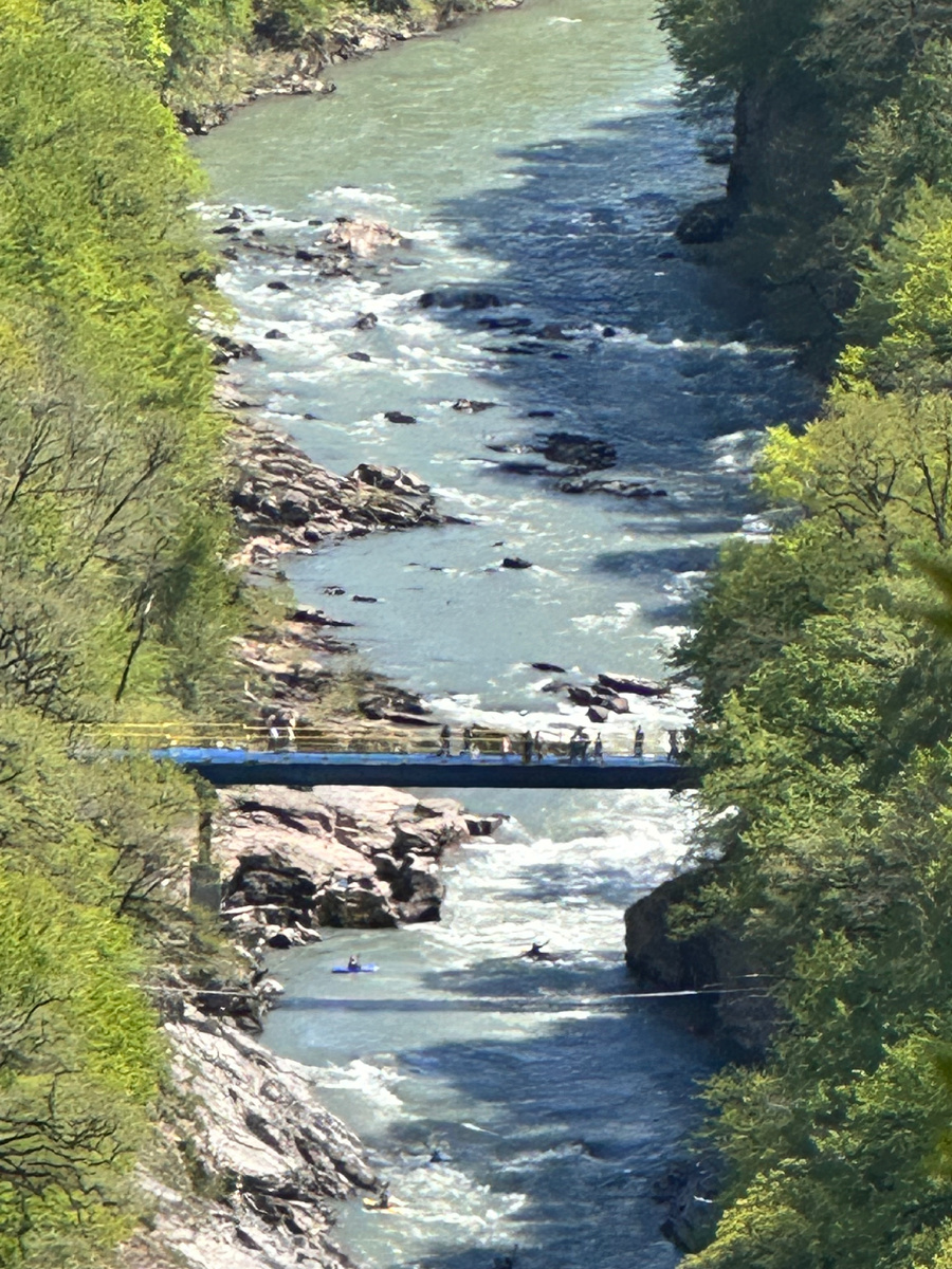 Вид на мост с верхней тропы