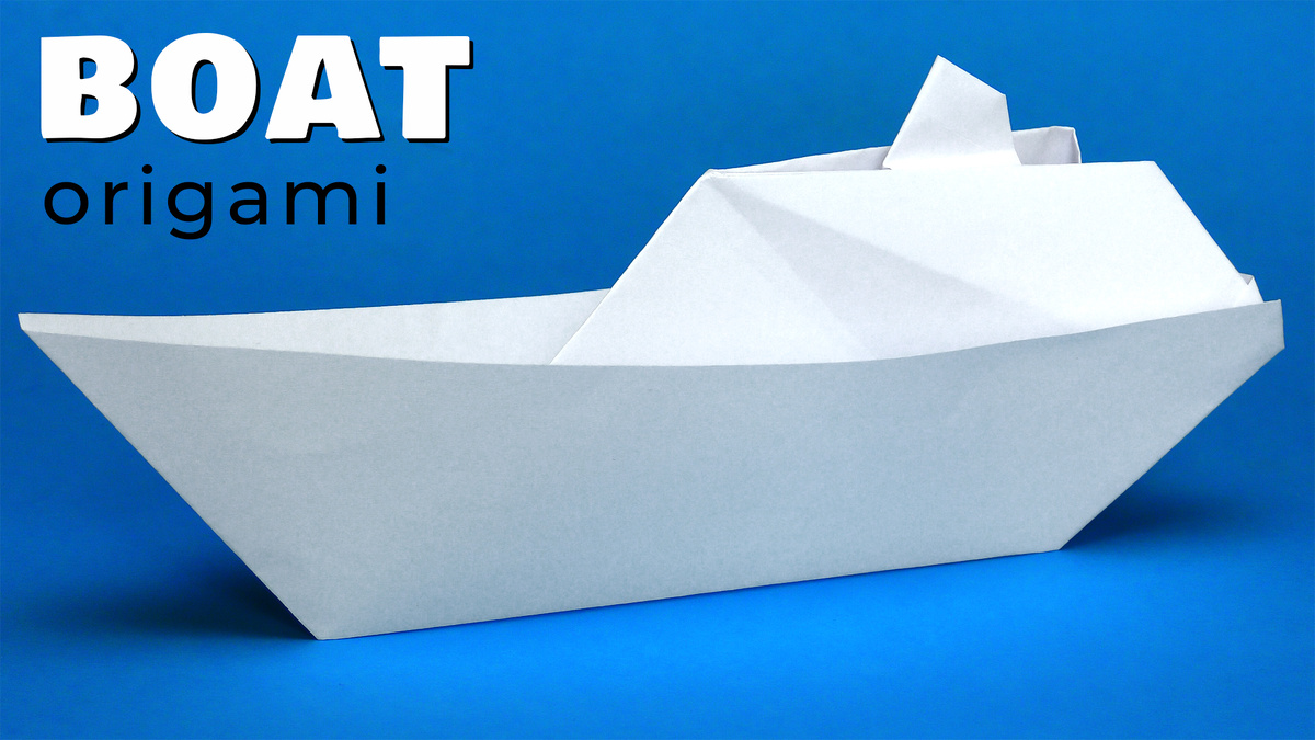 Оригами кораблик из бумаги