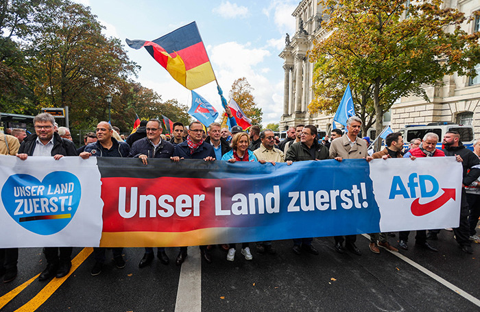    Митинг сторонников АДГ в Берлине.Christoph Soeder/DPA/TASS