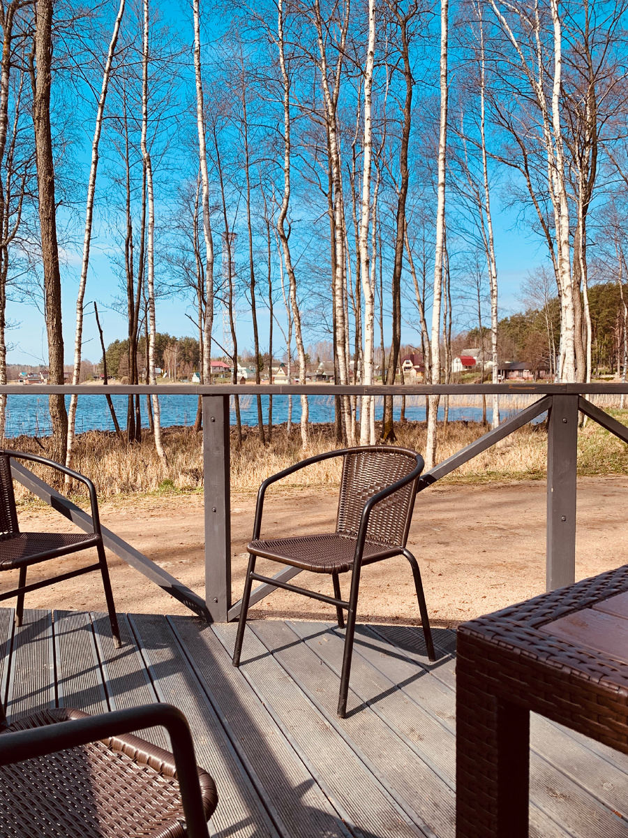 Вид из домика. 