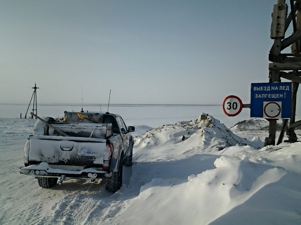 А это уже выход на зимник в сторону Байкаловска в Дудинке.