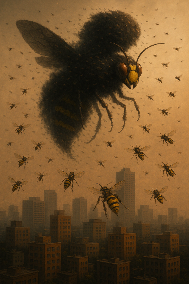 Было интересно работать над темой осиного улья как метафоры корпоративной культуры и коллективного сознания.