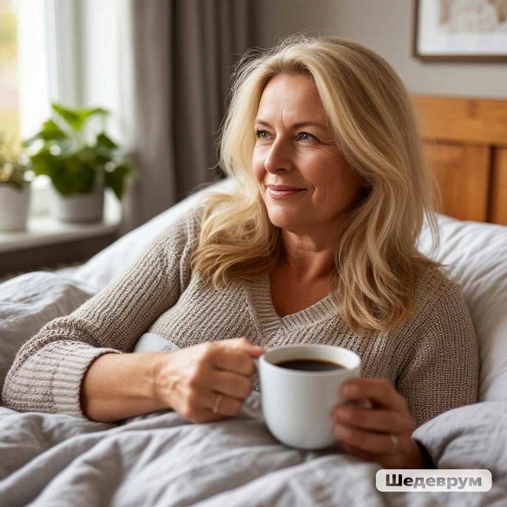 Чопорный Шедеврум упорно рисует женщину в постели в свитере. Но Кандинский в этом смысле уж слишком раскован. 