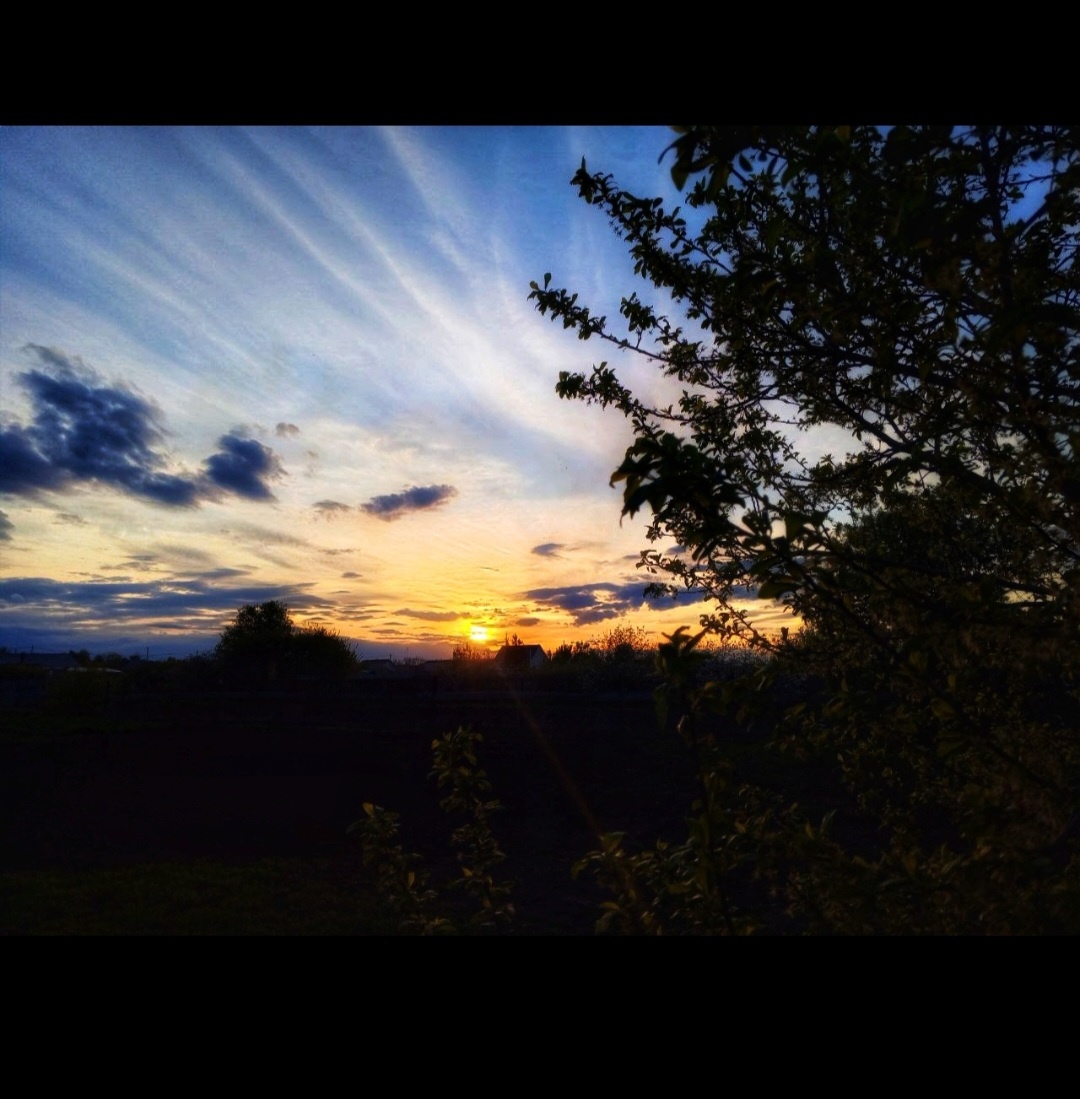 Моё фото, вчера закат был такой красивый 😊