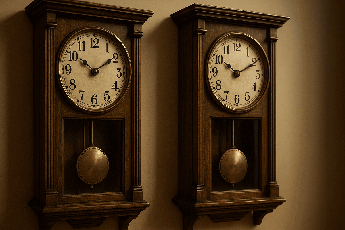    Расположенные рядом маятники со временем всегда начинают раскачиваться синхронно