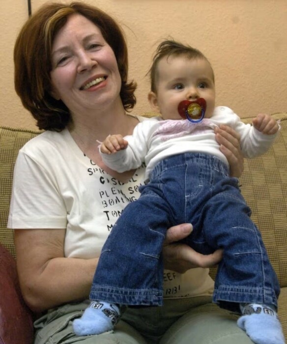 Аннегрет Рауниг с дочерью Лейлой в 2005 году. / Фото: theguardian.com