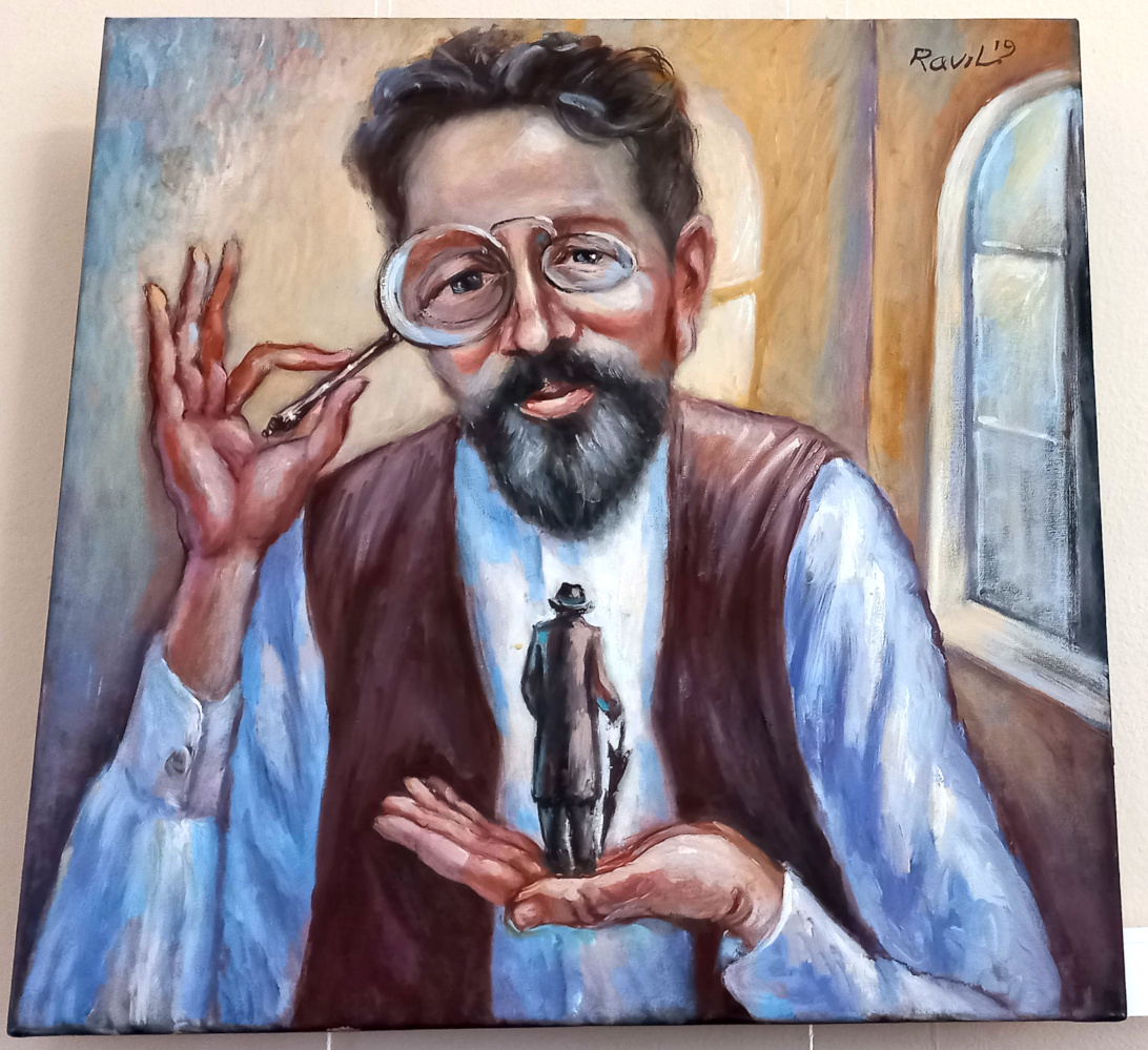 Равиль Акмаев «Душевед» 2019 год. Холст, масло