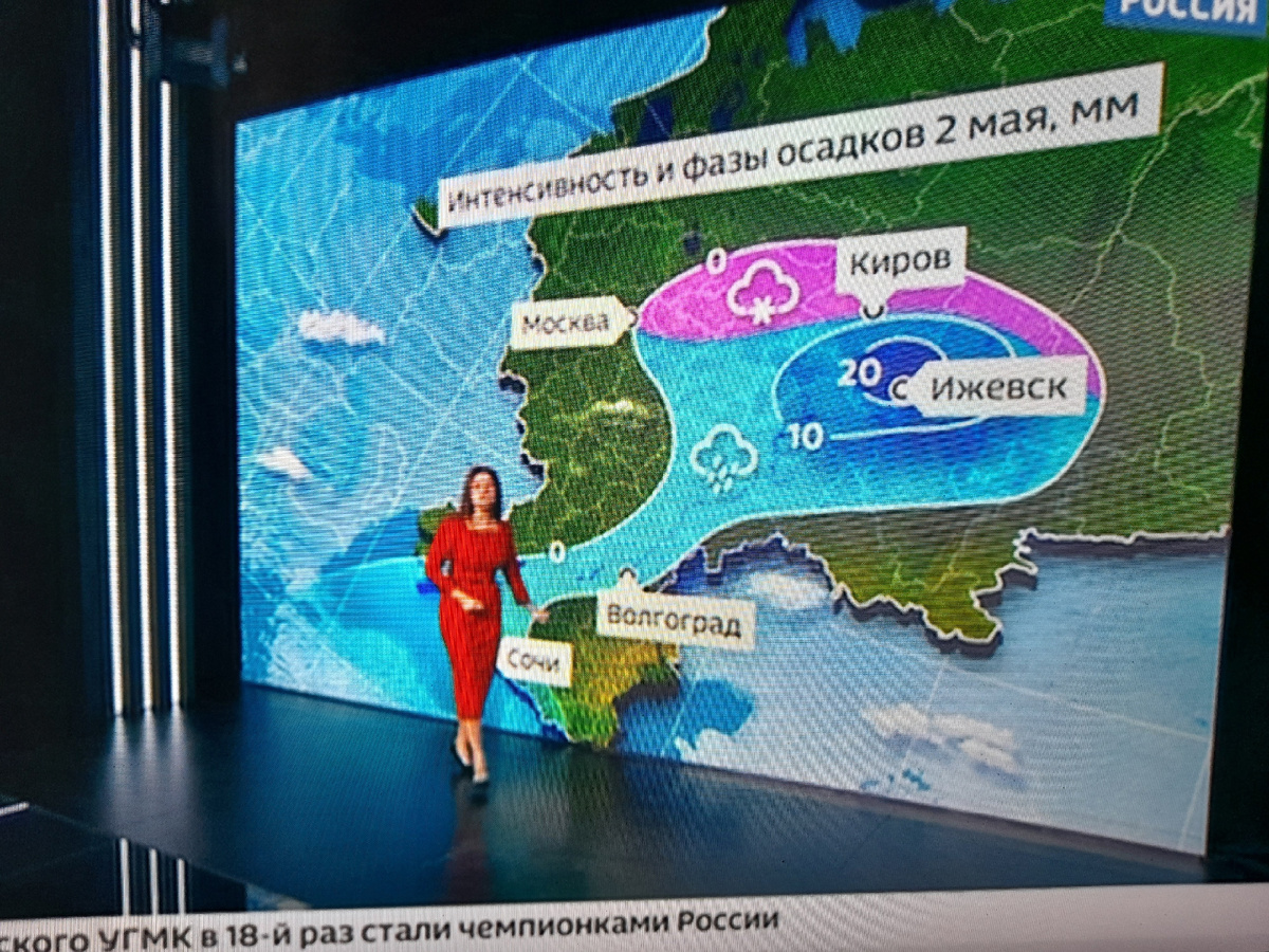 Буквы в слове "Ижевск" крупнее, чем в слове "Москва", во как!
