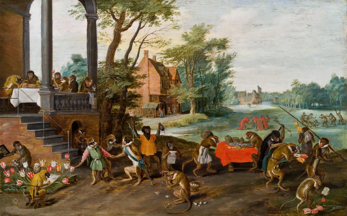 Allegory of the Tulipomania. Jan Brueghel.