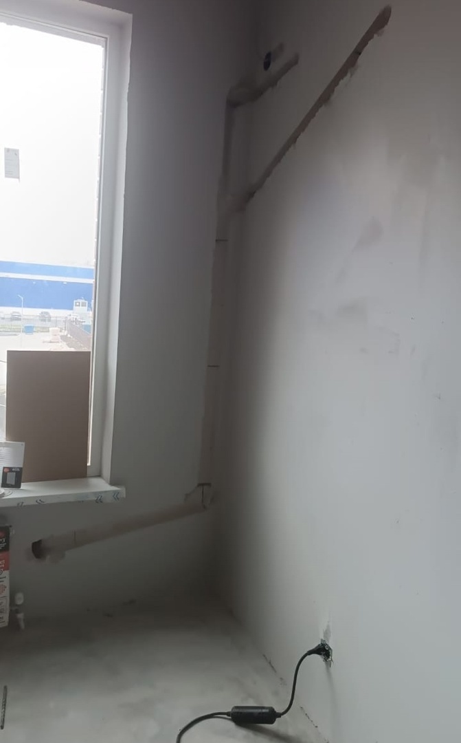 двух этапный монтаж кондиционера на стадии ремонта квартиры