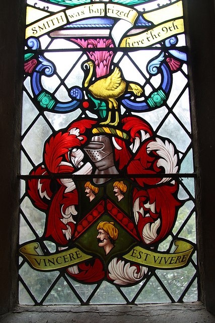Витраж, посвященный Джону Смиту