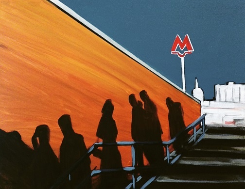 Стрюков. Тени. 2022. Холст, масло.