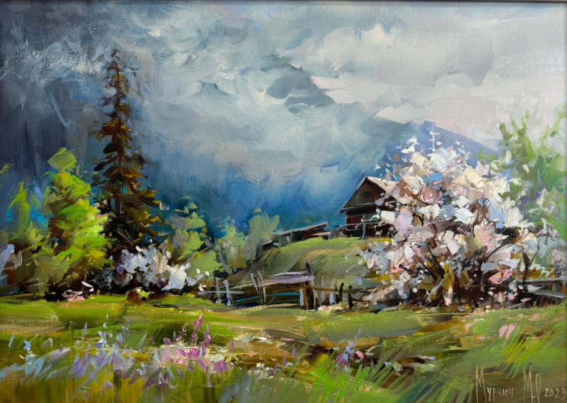 «Весна в горах», М. Мурчич, 2023, холст, масло, 50*70