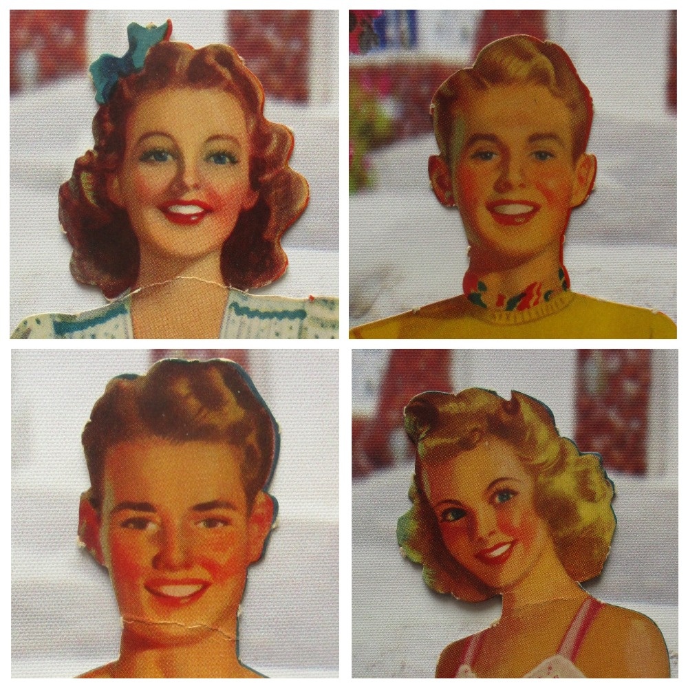 Коллаж из портретов кукол набора.