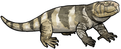 Реставрация прижизненного облика ринхозавра.