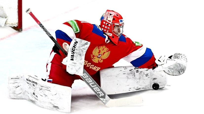     Голкипер сборной России по хоккею Андрей Мишуров  Федерация хоккея России