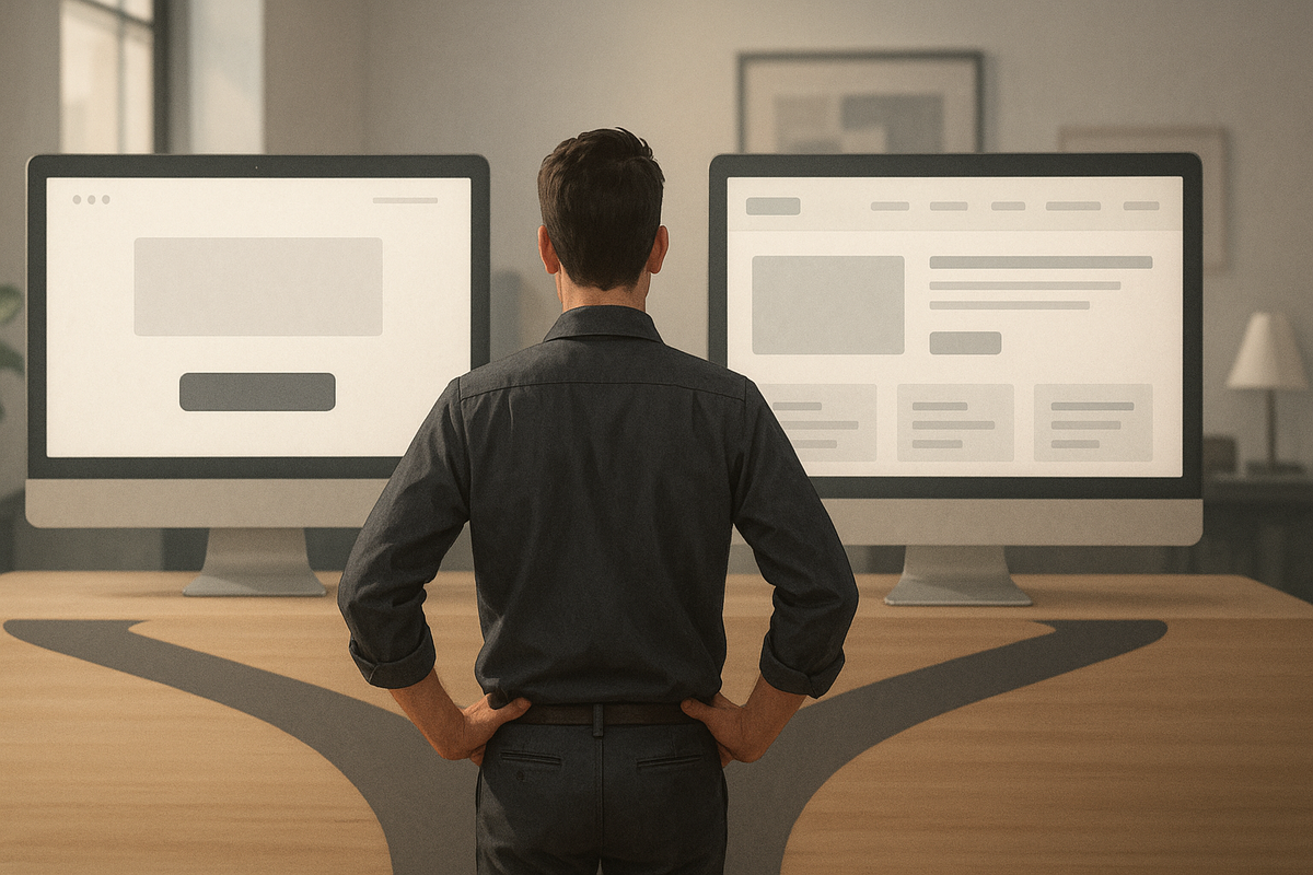 Лендинг и обычный сайт: отличия, которые влияют на заявки