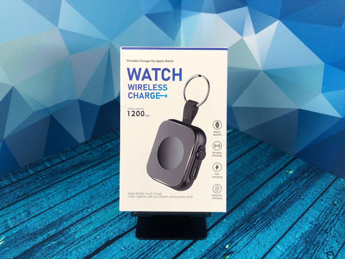 Брелок повербанк для apple watch с беспроводной зарядкой