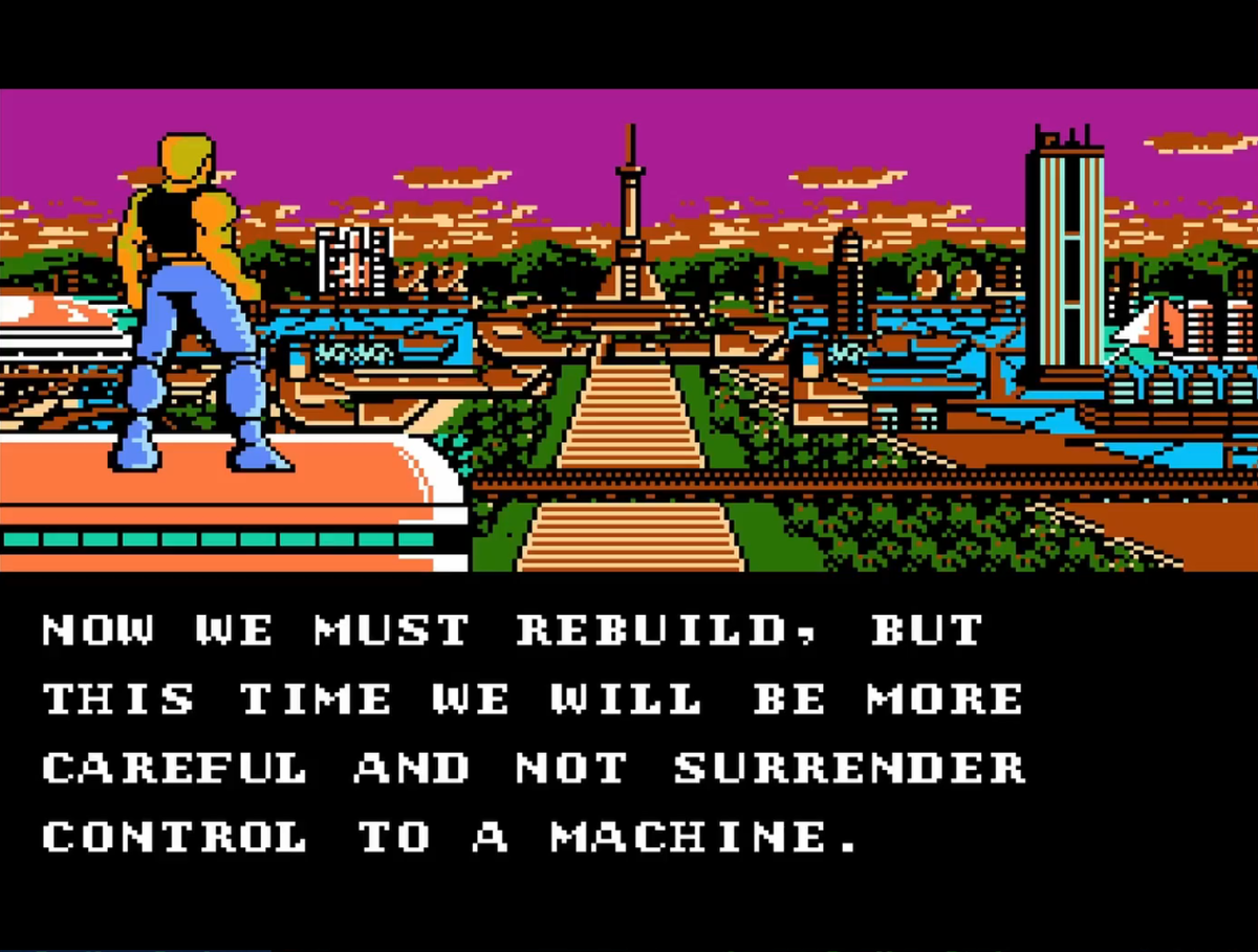 Power Blade на Dendy красивый вид на город