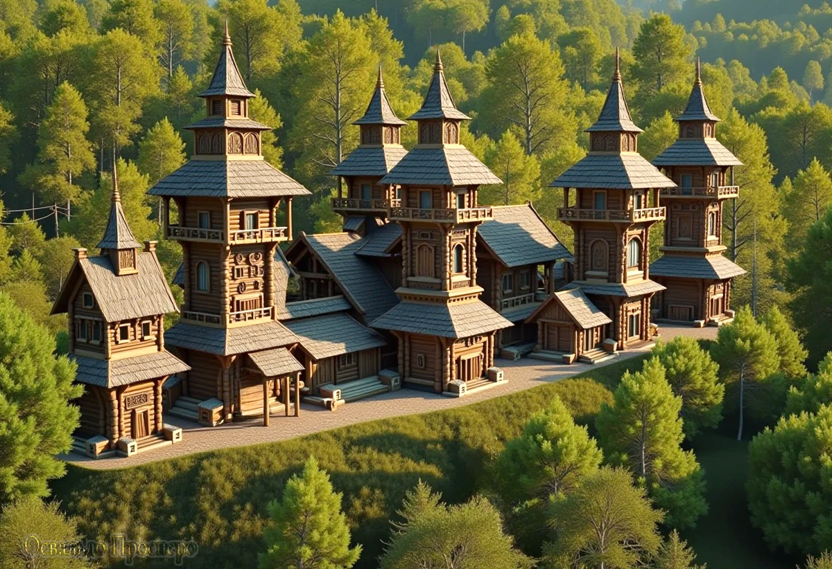 Раньше города-терема стояли на месте Парижа, Берлина и Стокгольма.