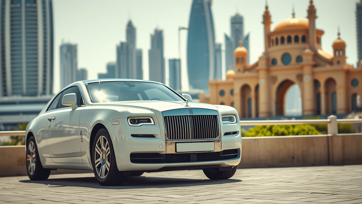 Арендованный автомобиль в Дубае