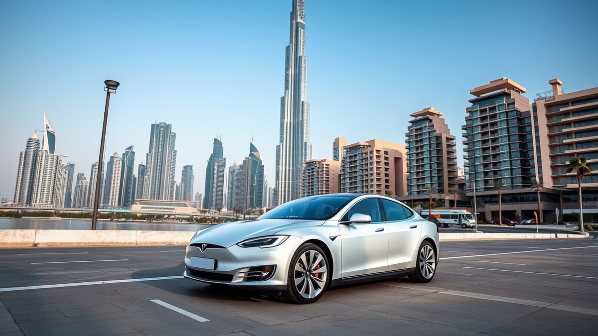 Арендованный автомобиль в Дубае