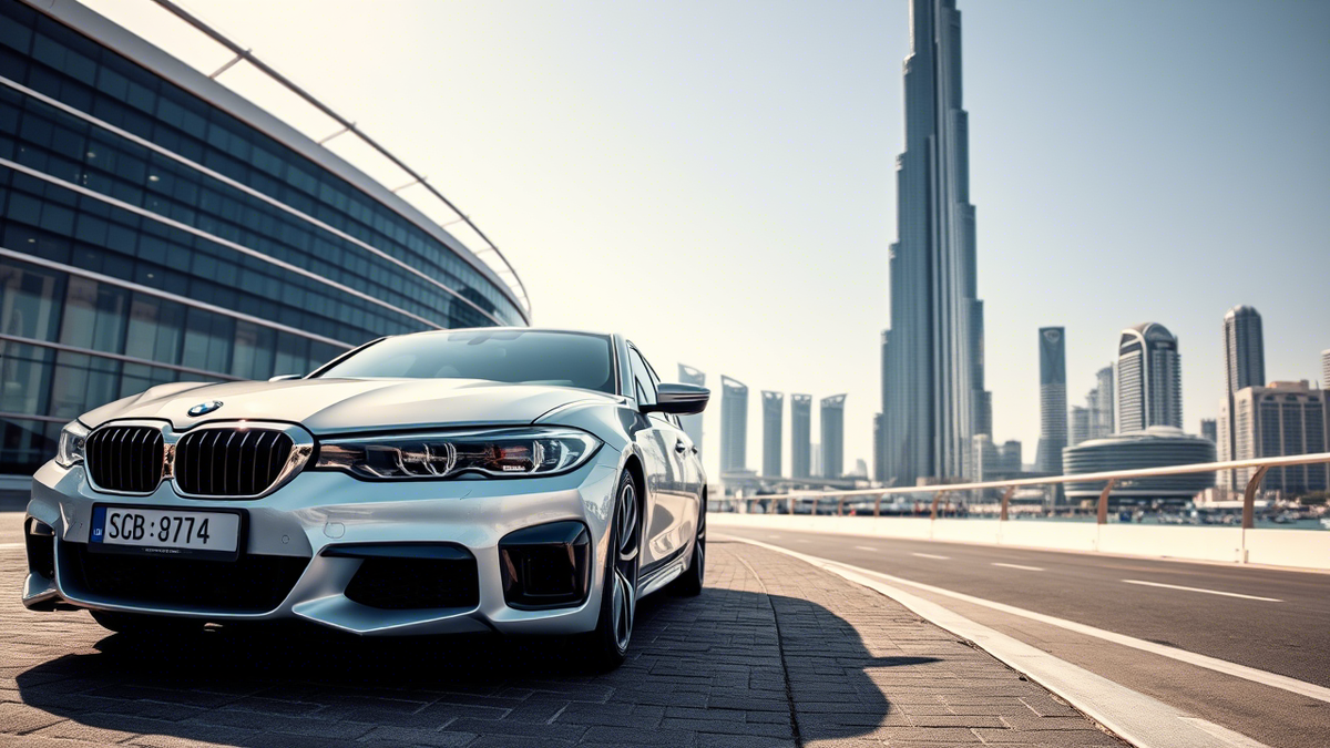 Арендованный автомобиль в Дубае