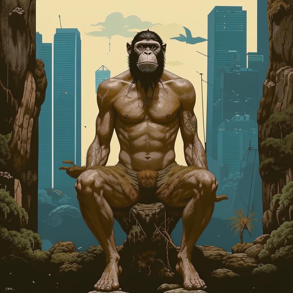 Нейросеть о книге "Голая обезьяна" 