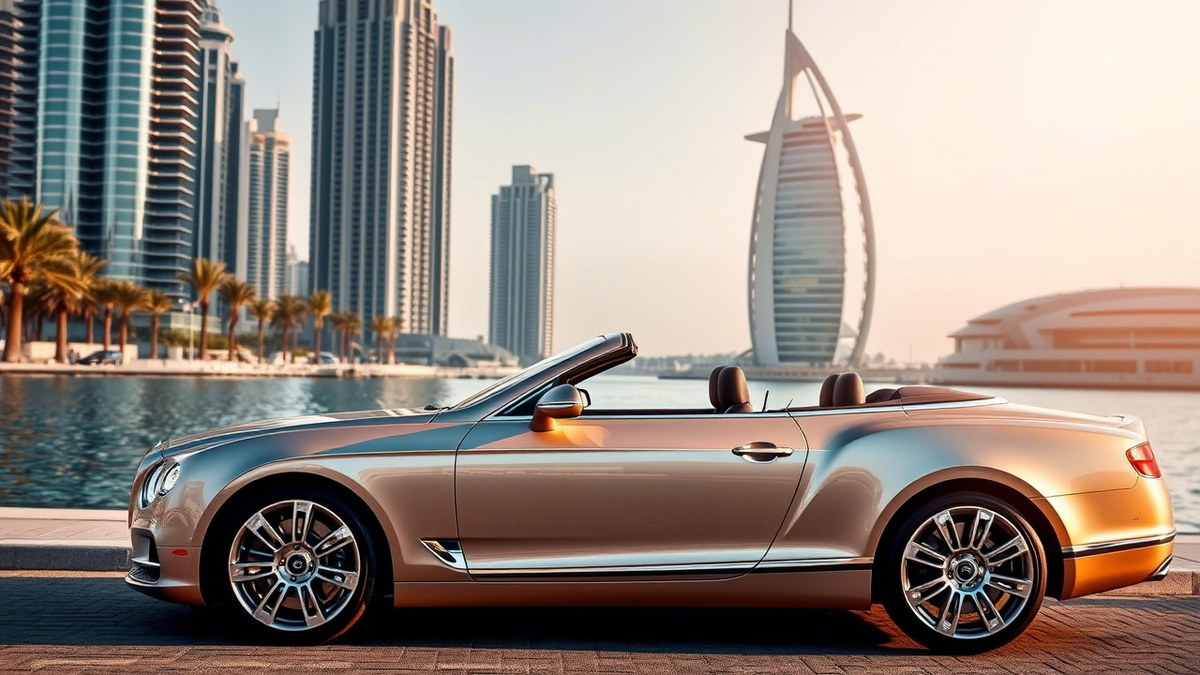 Арендованный автомобиль в Дубае