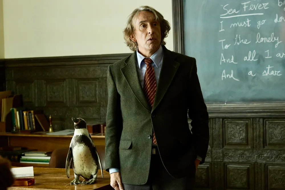 Кадр из фильма «The Penguin Lessons». Режиссер: Питер Каттанео. Производство: 42, Aperture Media Partners, Intake Films, Nostromo Pictures, Rolling Dice. Прокат: Cinema Park Distribution