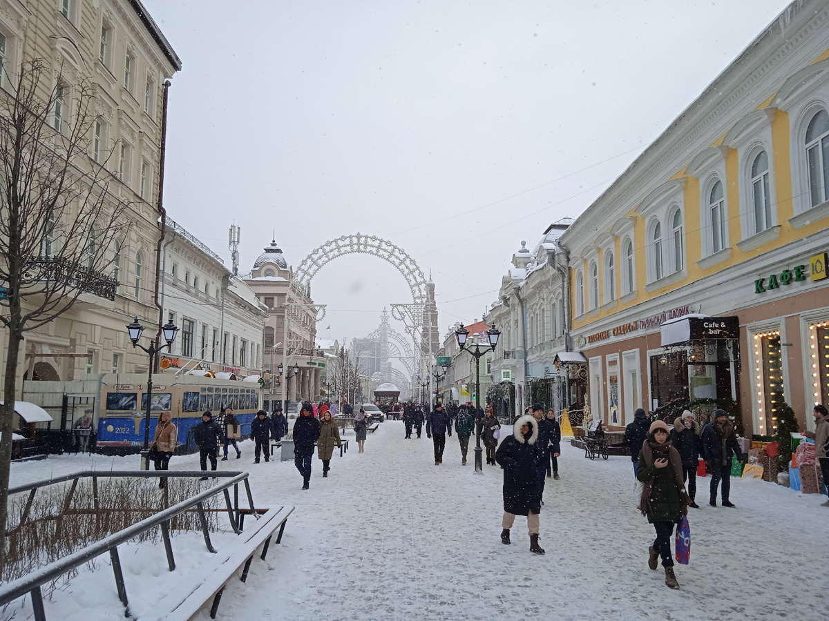 Улица Баумана. Фото автора, январь 2023г.