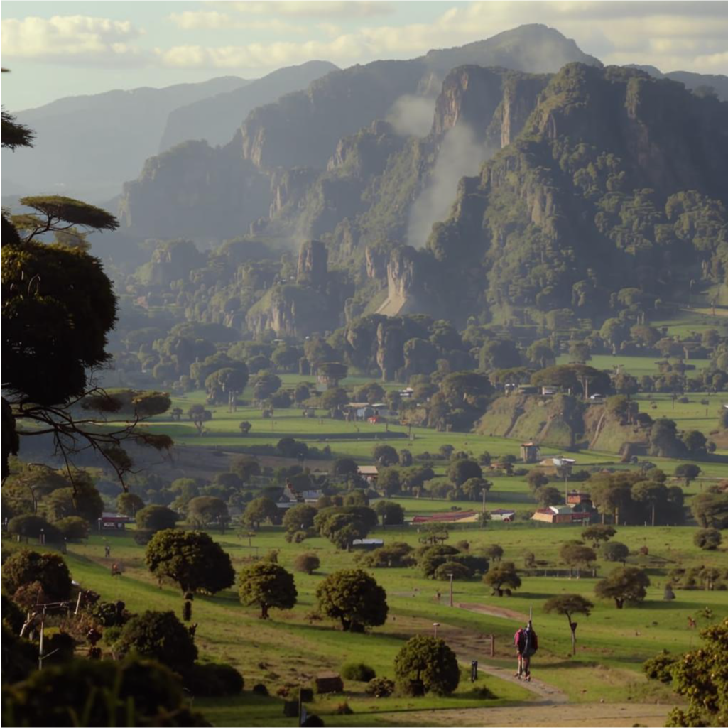 Танзанитовые горы, виды на природу 