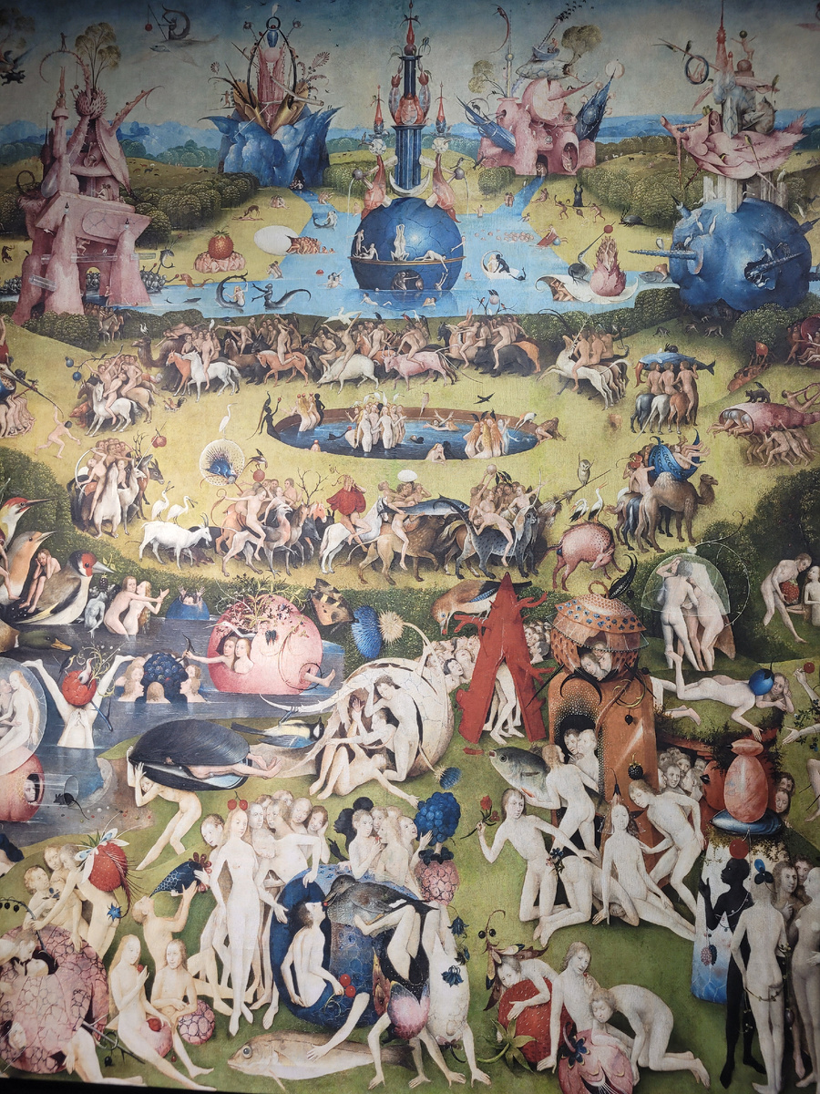 Кусочек картины Иеронима Босха «Сад земных наслаждений» 