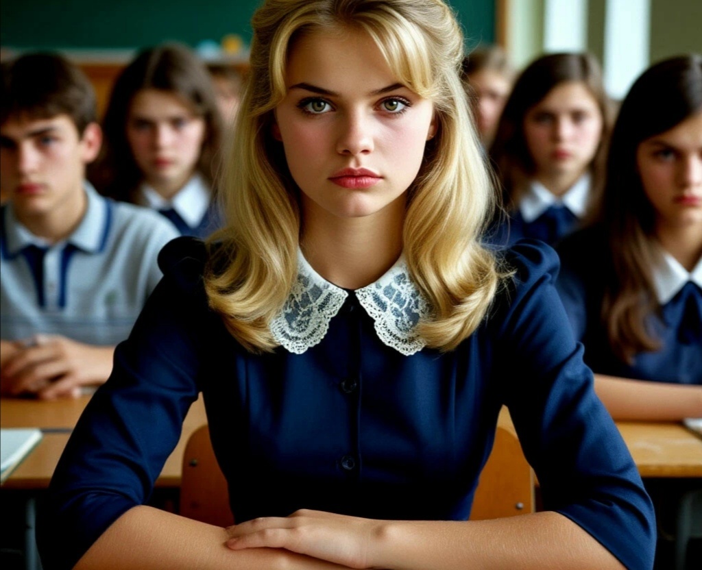 Вика, первая красавица в классе 