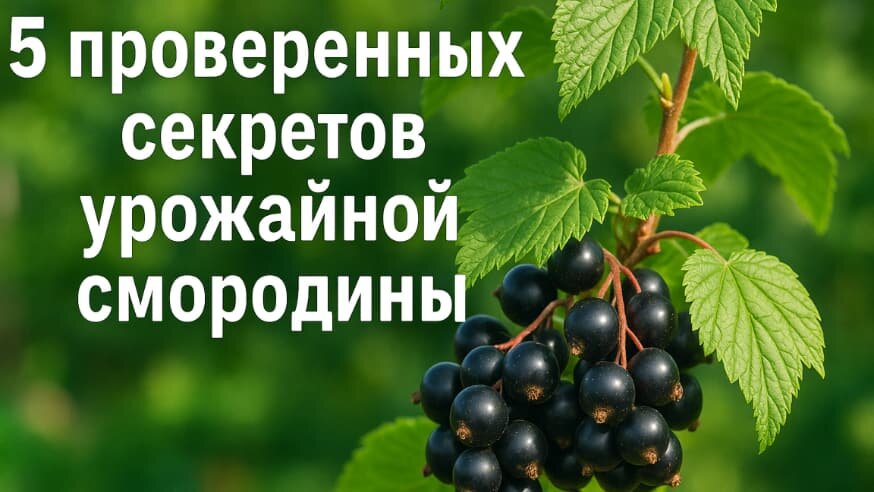 5 эффективных способов улучшить урожай смородины