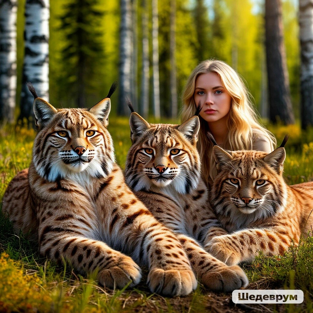 Подросшие котята юной Арины