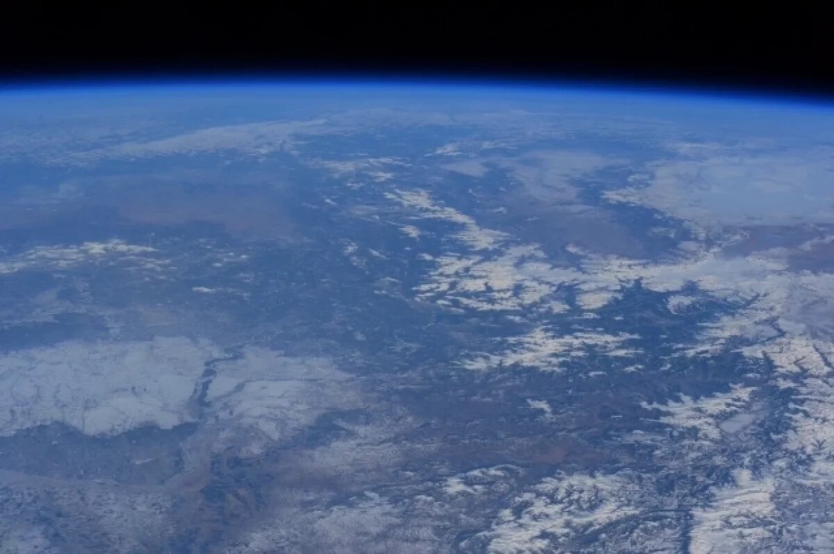    Красноярский космонавт Песков сделал снимки родной земли из космоса