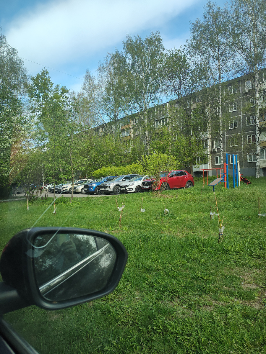 Перед стартом. Небо голубое, трава зелёная, а у нас всё путешествие ещё впереди. Фото автора