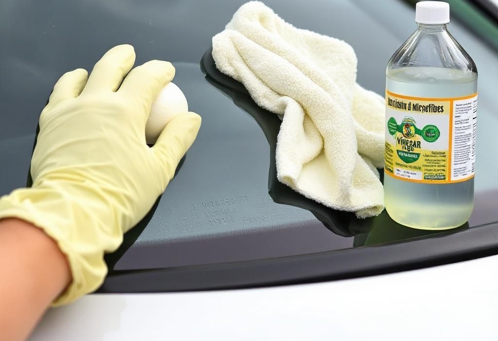 водный камень как убрать со стекла автомобиля