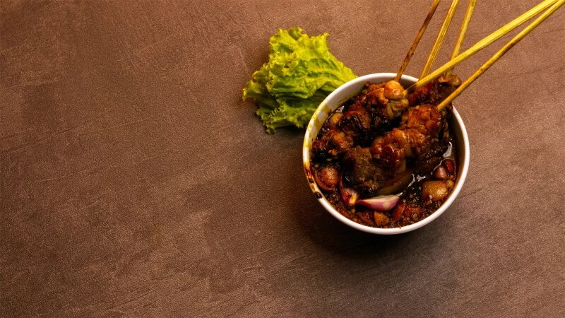     Шашлык, мясо. unsplash.com