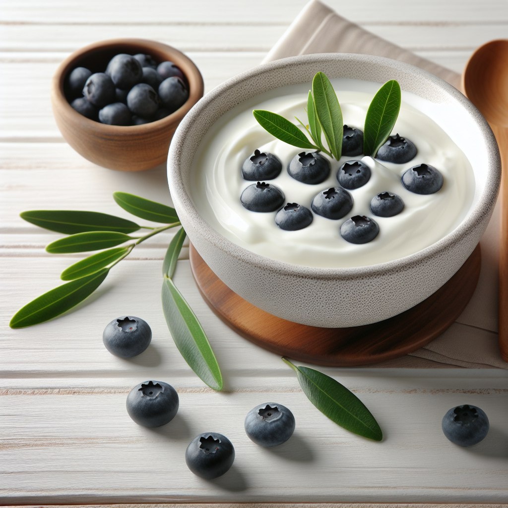 Греческий йогурт с любыми свежими/размороженными ягодами