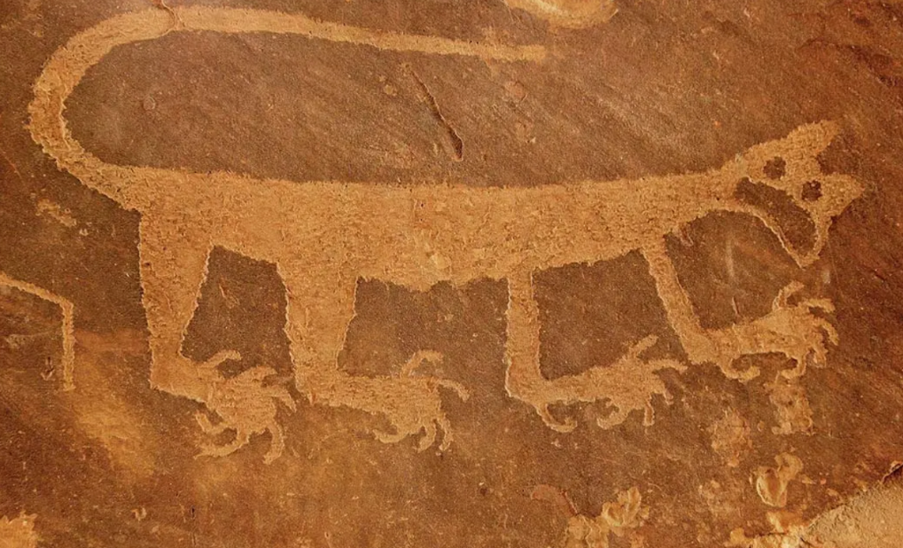 Наскальные рисунки большой каньон